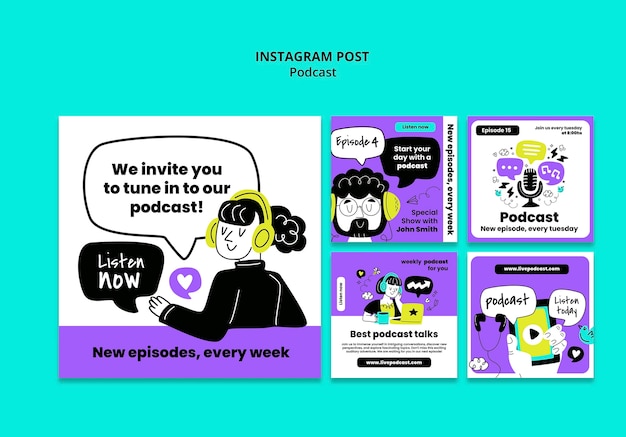 Podcast Template Design – Free Download