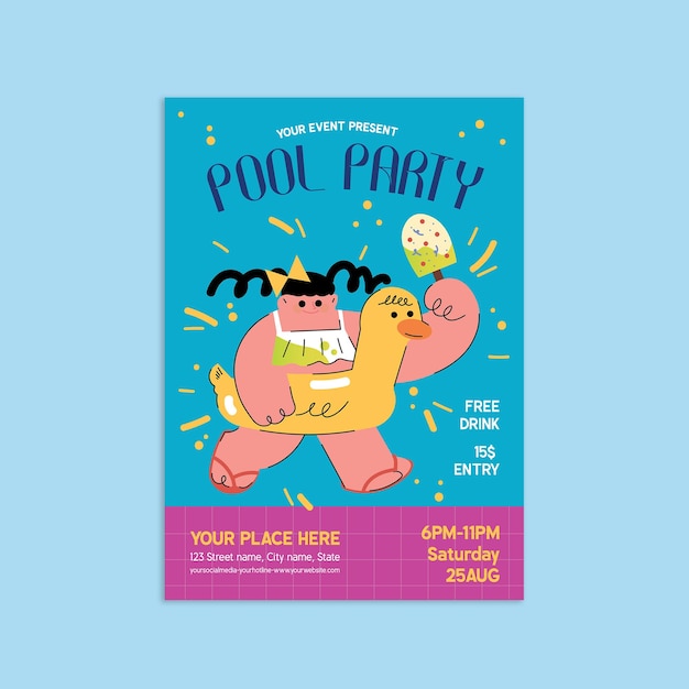 Pool Party Flyer: Free Downloadable Templates