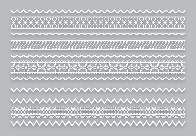 Handmade Lacy Pattern Border Banner in Indian Style Free Download