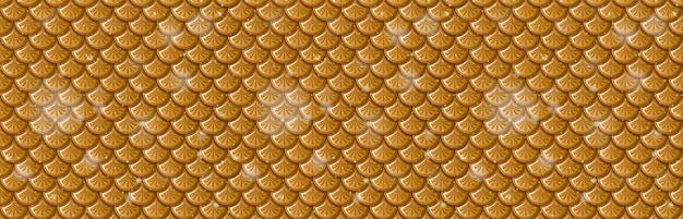 Golden Scales Seamless Pattern Design