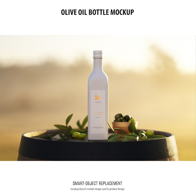 Olive Oil Bottle Mockup