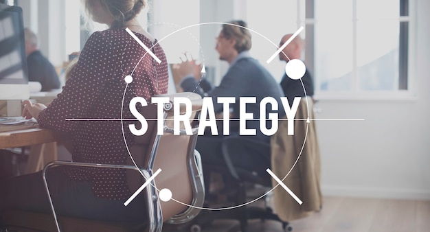 Strategy Solution Planning Business Success Target Concept