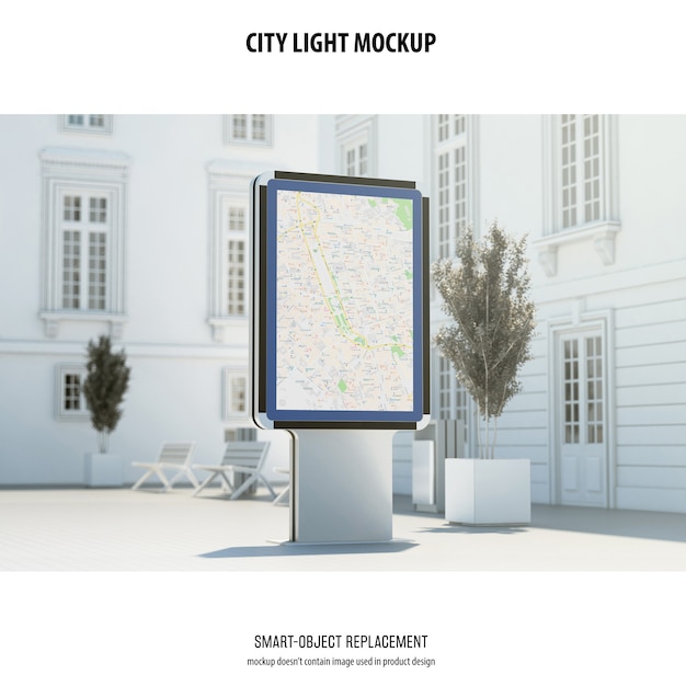 City Light Mockup Free Download – PSD Templates