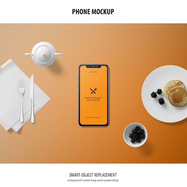 Phone screen mockup for free download