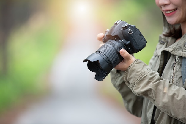 Woman with a Camera: Free Stock Photo for World Photographer Day