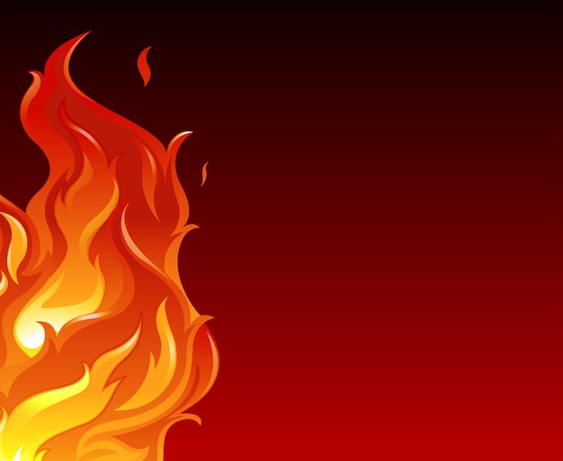 Big Flame Vector Template