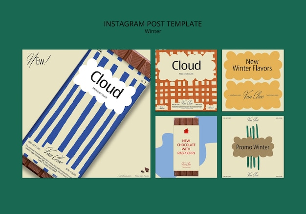 Winter Season Instagram Posts Template