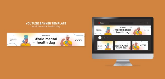 World Mental Health Day YouTube Banner