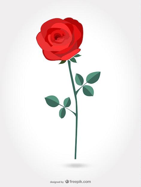 Red Artistic Rose Vector Templates for Free Download