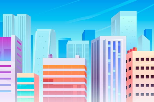 Urban City Background for Video Conferencing – Free Stock Photo Download