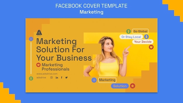 Marketing Strategy Facebook Cover Free Download