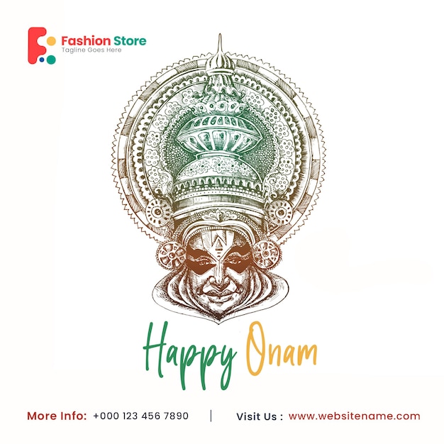 Onam Celebration Social Media Post Flyer Banner Poster Leaflet – Free Download