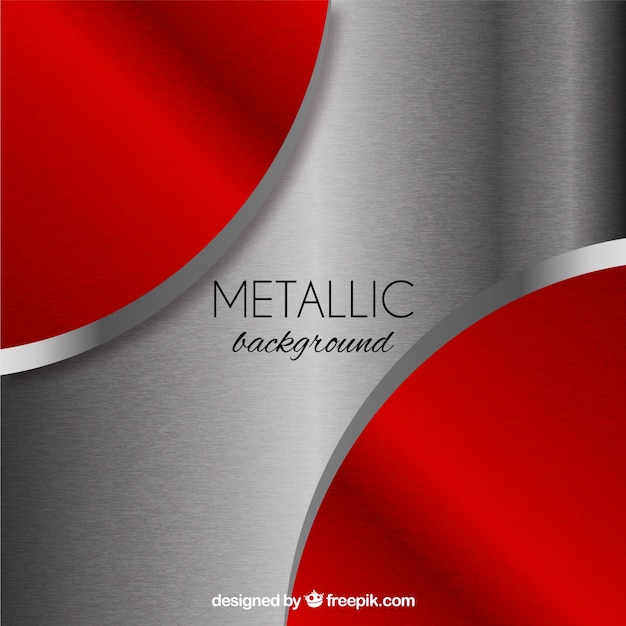 Metallic Background with Abstract Shapes – Vector Templates