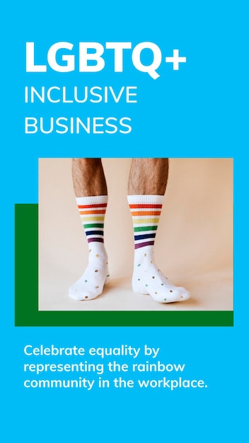 LGBTQ+ Inclusive Business Template PSD for Gay Pride Month Celebration Social Media Story