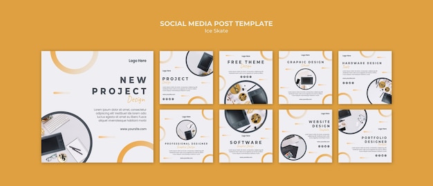 Graphic design social media post template