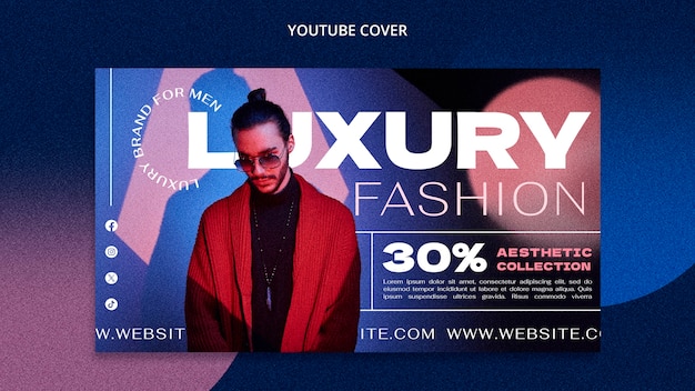 Luxury Men’s Fashion Template Design for Free Download