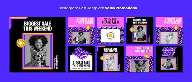 Sales Discount Instagram Post Set – Free Download