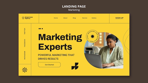 Marketing Concept Landing Page Template