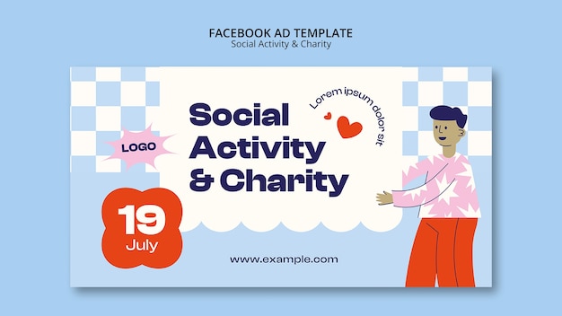 Social Activity and Charity Facebook Template