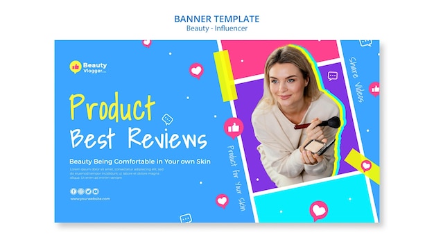 Product reviews banner template