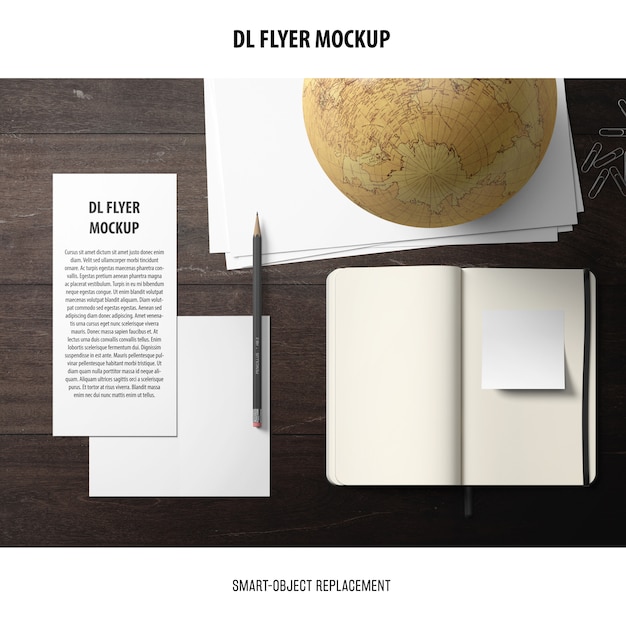 DL Flyer Mockup Free Download