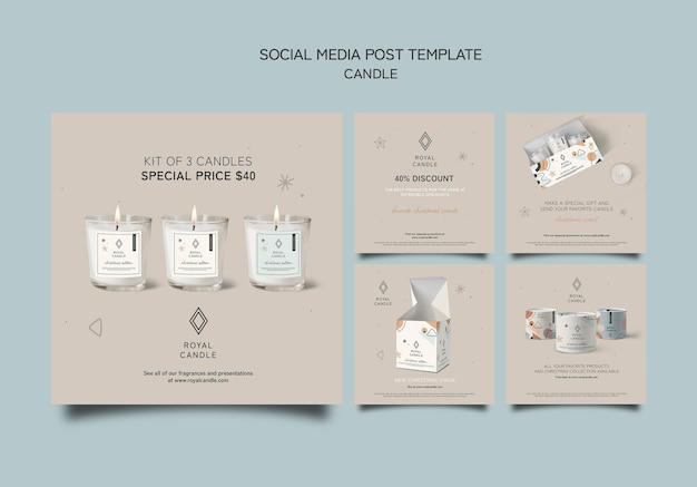 Candle Prices Social Media Post Template – Free Download