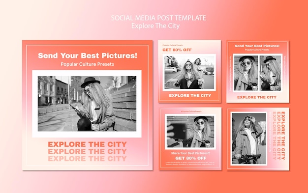 City Instagram Post Template: Free Download