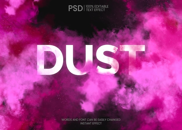 Colorful smoke text effect for free download