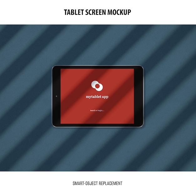 Tablet screen mockup