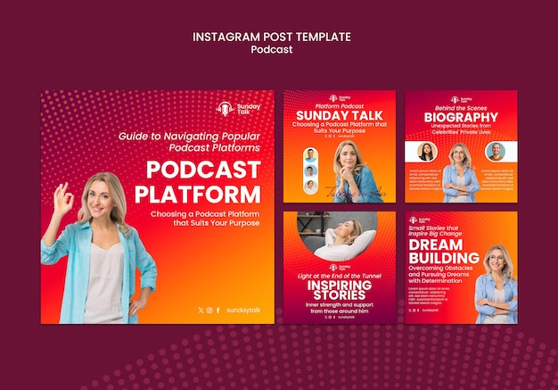 Podcast Template Design