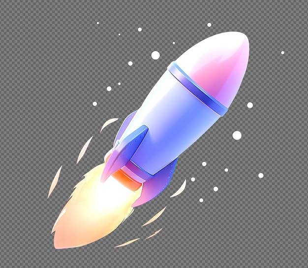 Frosted Glass Blast Off Rocket Free Stock Photo