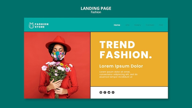 Fashion Trends Landing Page