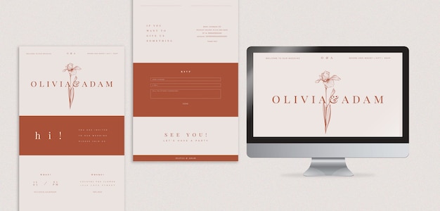 Wedding Web Page Template: Free Download