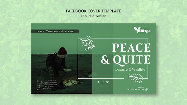 Nature and Wildlife Social Media Cover Template