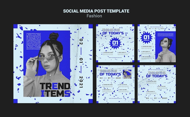 Fashion Social Media Post Templates for Free Download