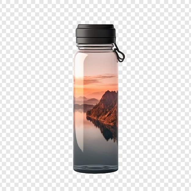 Travel Bottle Isolated on Transparent Background