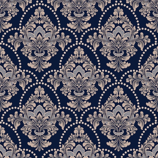 Damask Seamless Pattern – Free Vector Templates for Download