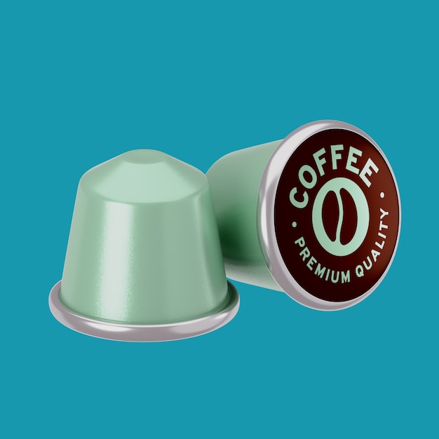 3D Rendering of Coffee Time Icon