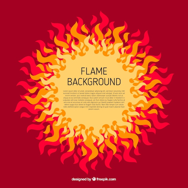 Decorative Flames Background Free Download