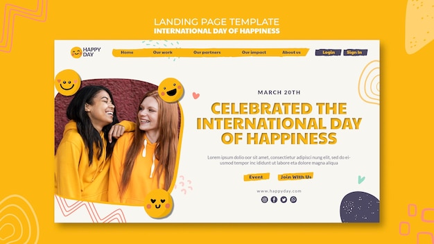 International Day of Happiness Landing Page