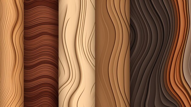 A set of different textures including the brown and brown