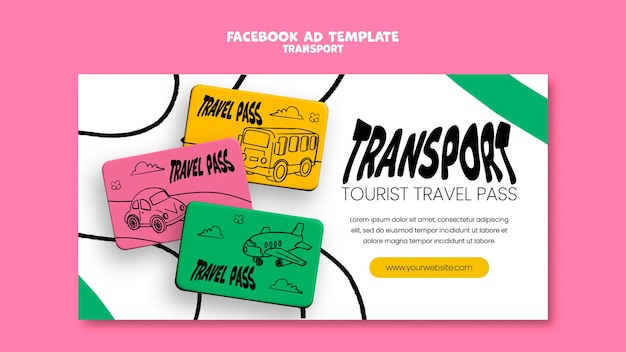 Flat Design Transport Template