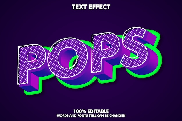 3D Pop Art Text Effect with Rich Texture – Free Download