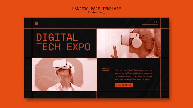 Technology Landing Page Template