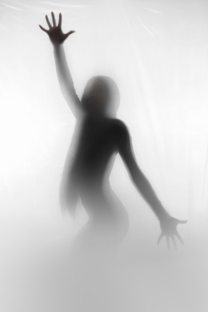 Terrifying Adult Silhouette in Studio – Free Stock Photo