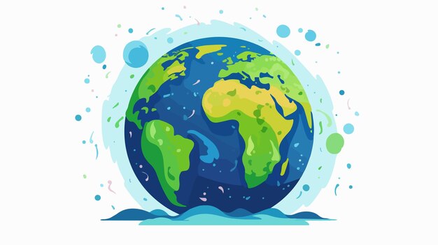 Detailed Earth Planet Vector Illustration in EPS10 Graphic Design – Free Download