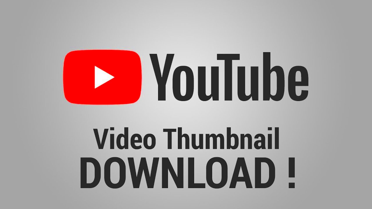 How to download video thumbnail in YouTube 4K YouTube