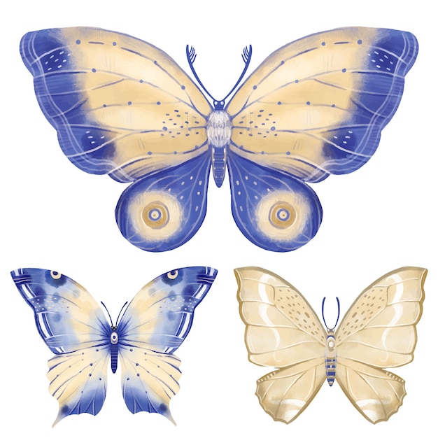 Watercolor Butterfly Collection