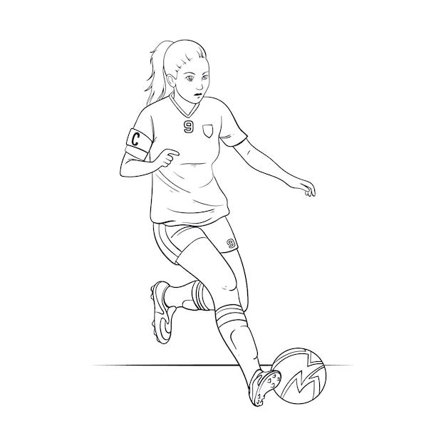 Hand drawn soccer illustration – Free Download