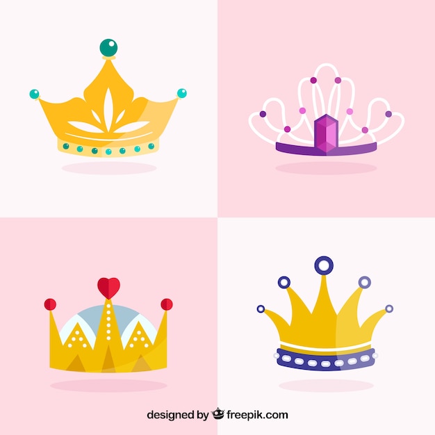 Vector Templates: Explore Different Types of Crowns for Free Download